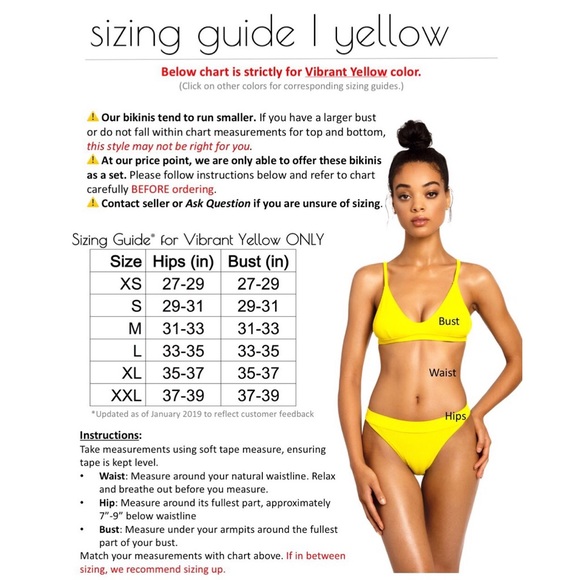 Luxe Ribbed Bikini Set- Yellow (6 sizes) - Picture 7 of 8